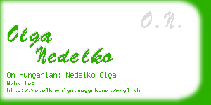 olga nedelko business card